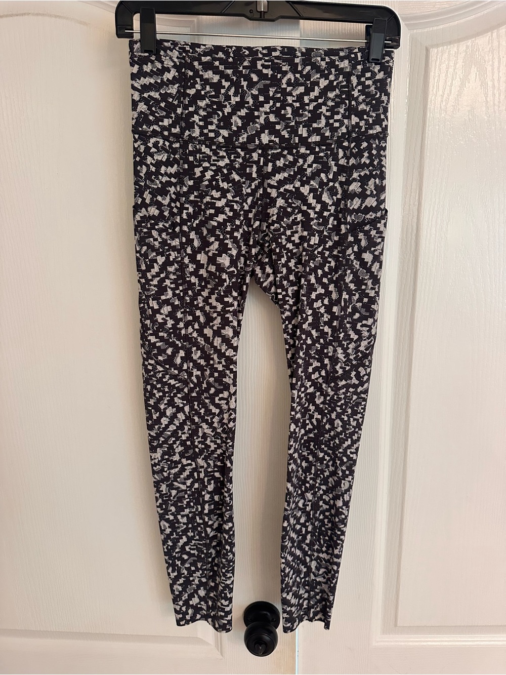 lululemon athletica Black and White Pixel Print Leggings